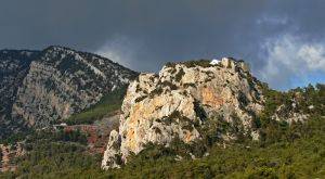 Church in the hills of Mallorca Spain