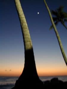 Dominican Republic at dusk
