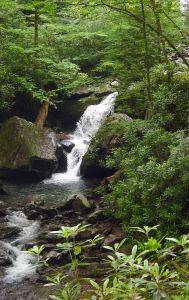 Grotto Falls Appalachian Mountains Gatlinburg Tennessee