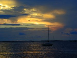 sunset at Key Largo Florida